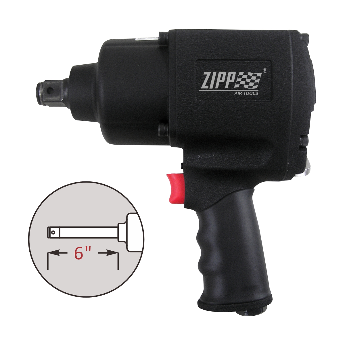 ZIW6514L 3/4-inch Impact Wrench with 6-inch extension