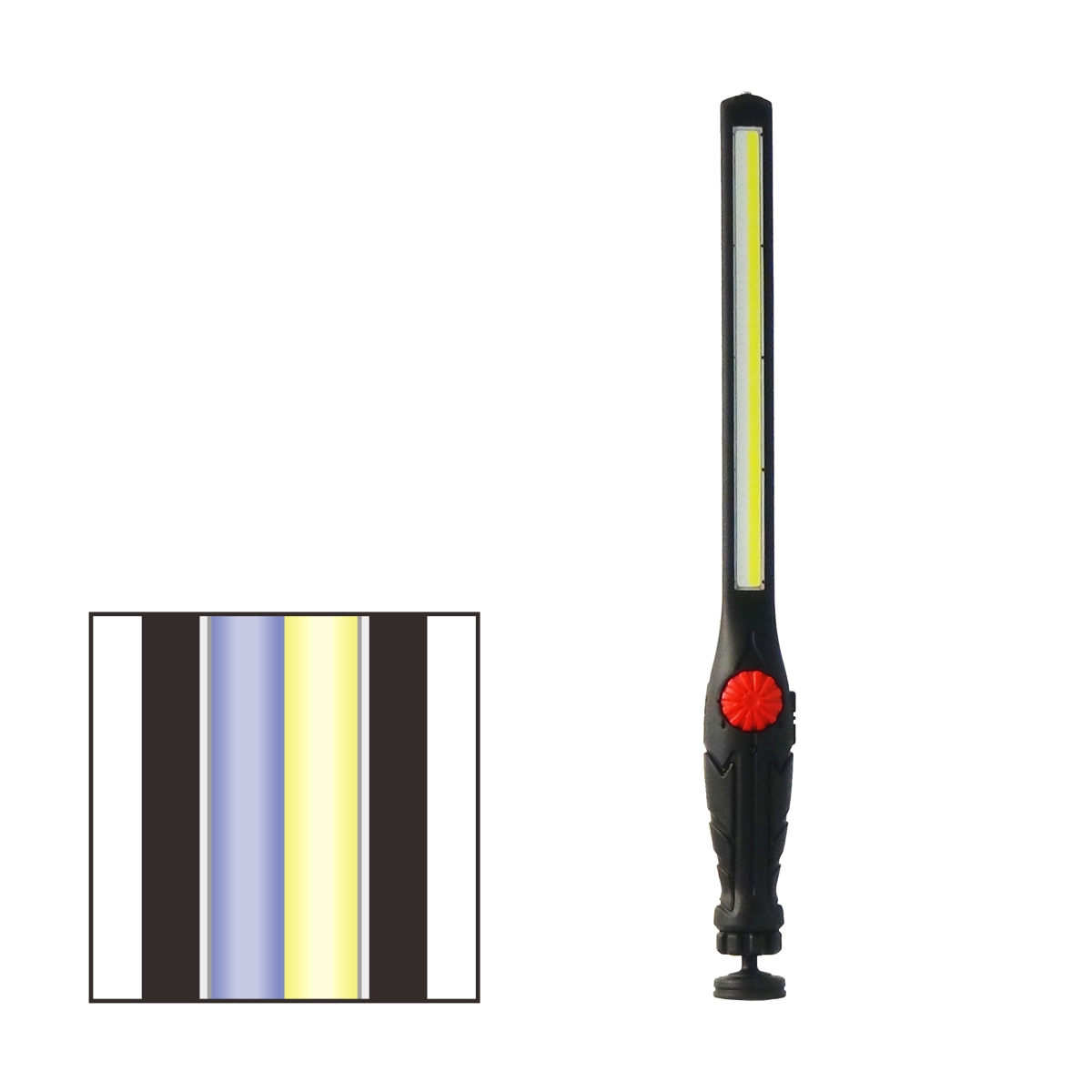 ZL-9880WU Dual color 10W LED – White & UV light